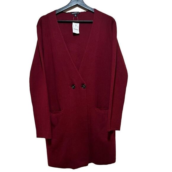J. Crew Sweaters - J Crew Mercantile NWT Double Button Cardigan Med Burgundy